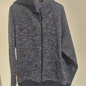 Men's Navy Zip-Up Sweater